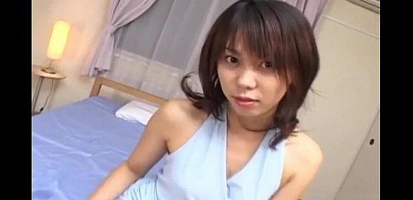  Maho Sawai sexy Asian doll has exposed pussy fingered harshly